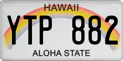 HI license plate YTP882