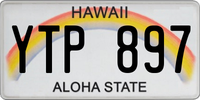 HI license plate YTP897