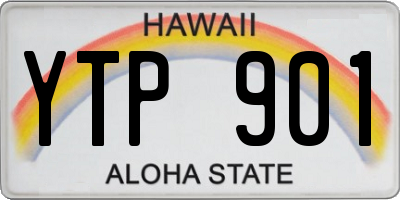 HI license plate YTP901