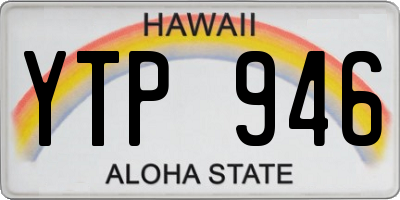 HI license plate YTP946