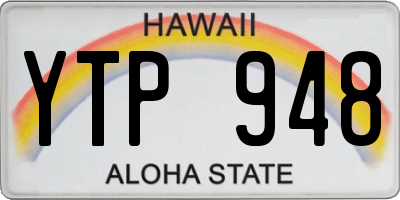 HI license plate YTP948
