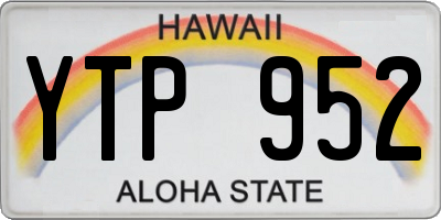 HI license plate YTP952