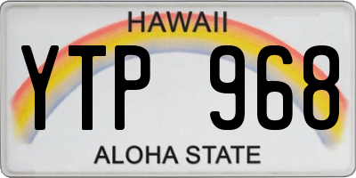 HI license plate YTP968