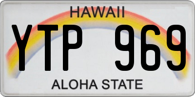 HI license plate YTP969