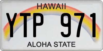 HI license plate YTP971
