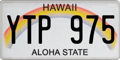 HI license plate YTP975