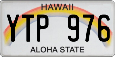 HI license plate YTP976