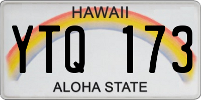 HI license plate YTQ173
