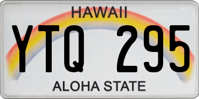 HI license plate YTQ295