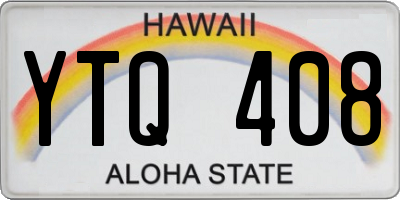 HI license plate YTQ408