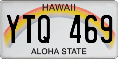 HI license plate YTQ469