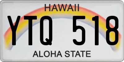 HI license plate YTQ518