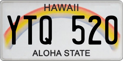 HI license plate YTQ520