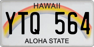 HI license plate YTQ564
