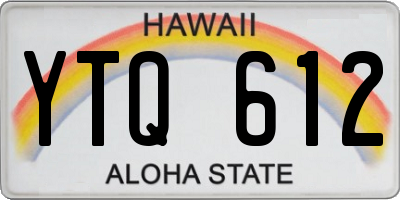 HI license plate YTQ612