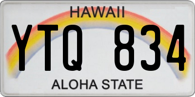 HI license plate YTQ834