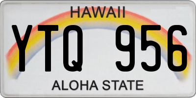 HI license plate YTQ956