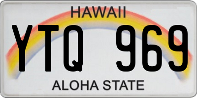 HI license plate YTQ969