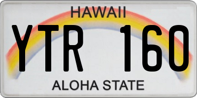 HI license plate YTR160