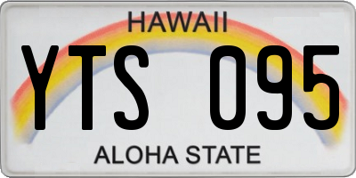 HI license plate YTS095