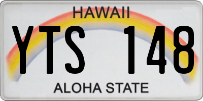 HI license plate YTS148