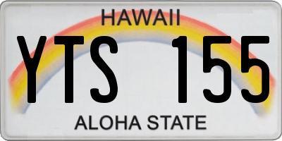 HI license plate YTS155