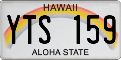 HI license plate YTS159
