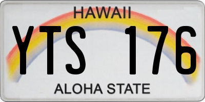 HI license plate YTS176