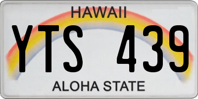 HI license plate YTS439