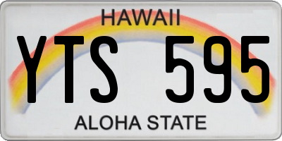 HI license plate YTS595