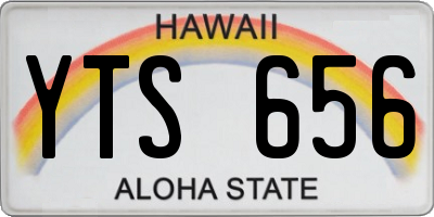 HI license plate YTS656
