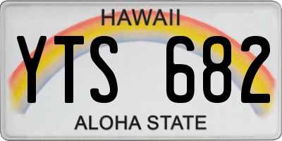 HI license plate YTS682