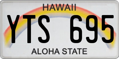 HI license plate YTS695