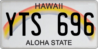 HI license plate YTS696