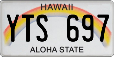 HI license plate YTS697