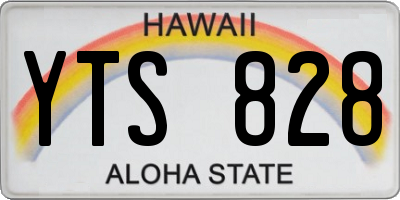 HI license plate YTS828