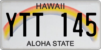 HI license plate YTT145