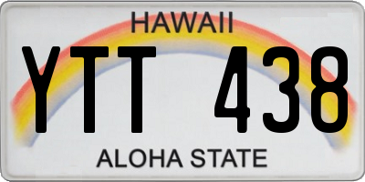 HI license plate YTT438