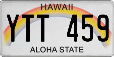 HI license plate YTT459