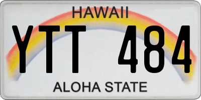 HI license plate YTT484