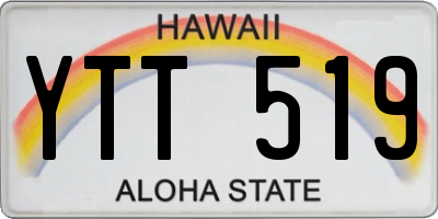 HI license plate YTT519