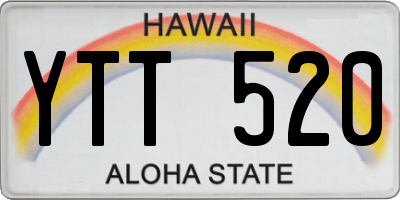 HI license plate YTT520