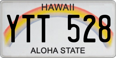 HI license plate YTT528