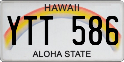 HI license plate YTT586