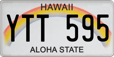 HI license plate YTT595