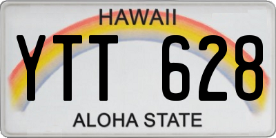 HI license plate YTT628