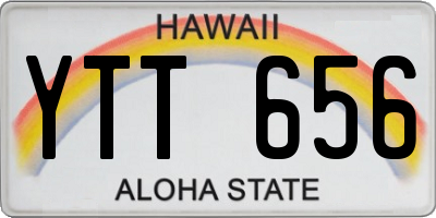 HI license plate YTT656