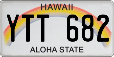 HI license plate YTT682