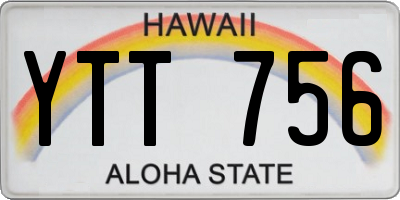 HI license plate YTT756