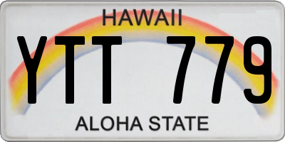 HI license plate YTT779